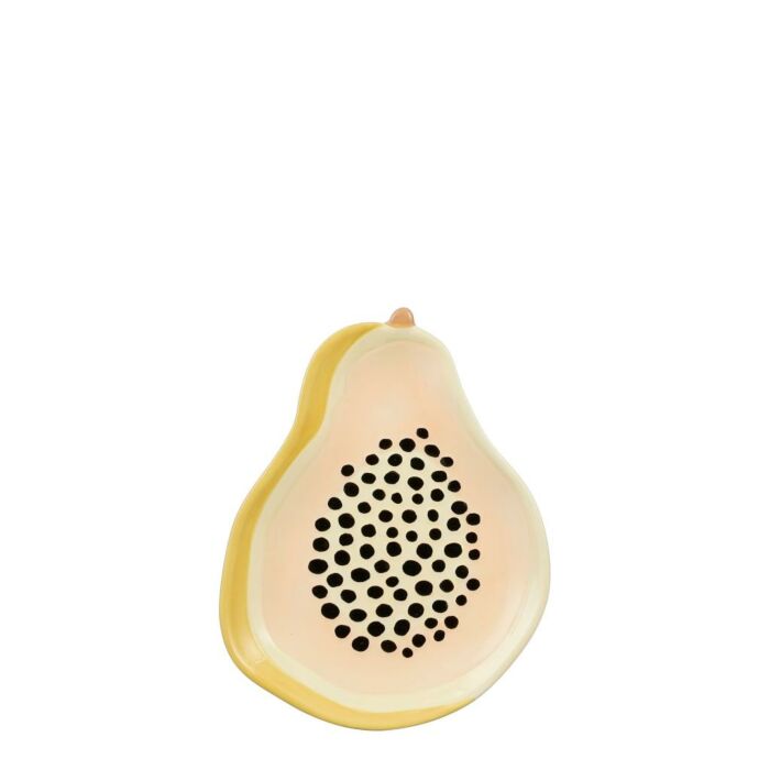 Exotica bord Papaja oranje - L 19 cm

