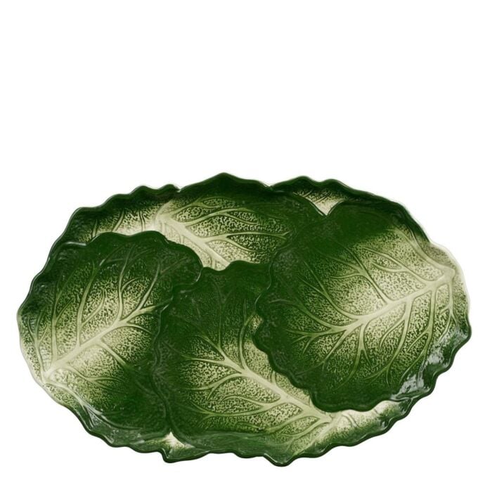 Bord kool donkergroen - L 43 cm
