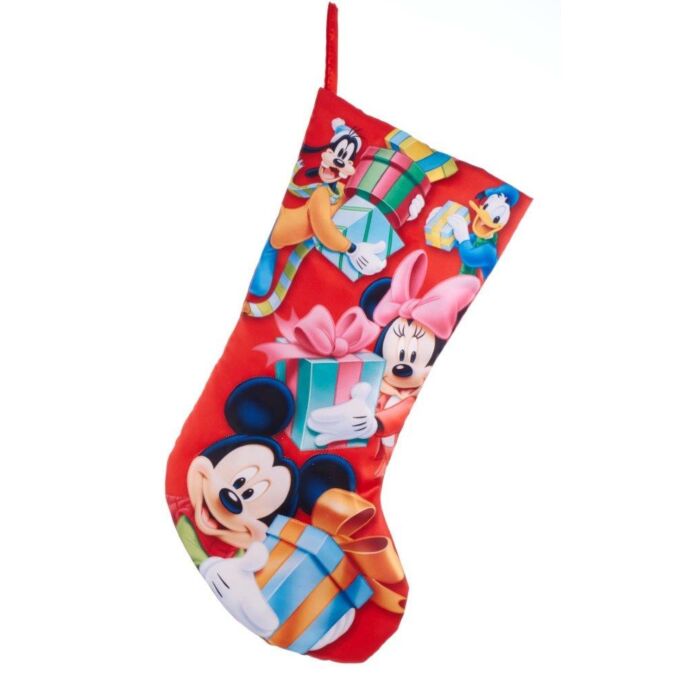 Kerstsok Mickey & friends 48 cm