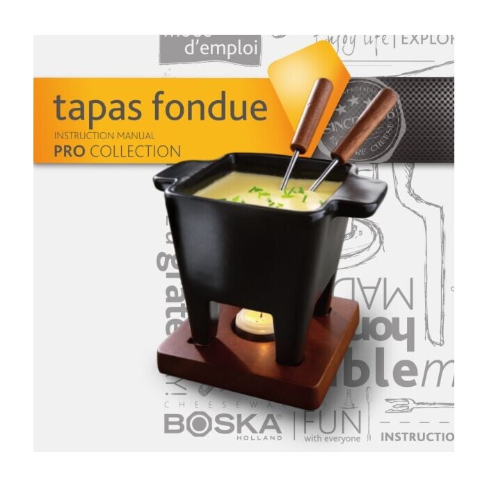 Tapas Fondue Nero 300ml - Boska Tapas Fondue Nero 300ml - Boska