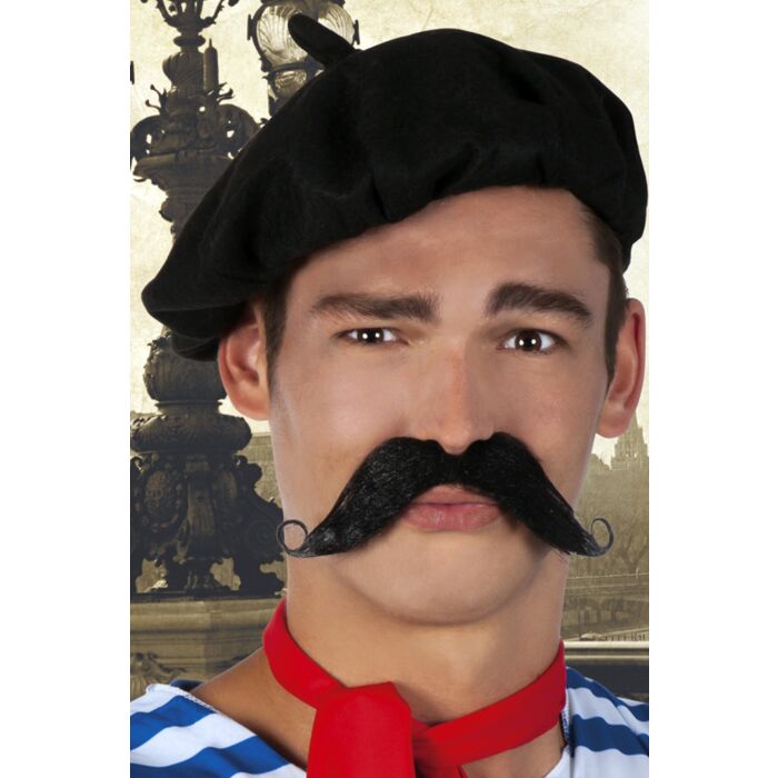 Snor Fransman zwart Snor Fransman zwart