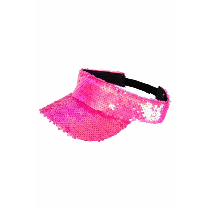 Zonneklep met pailletten pink Zonneklep met pailletten pink