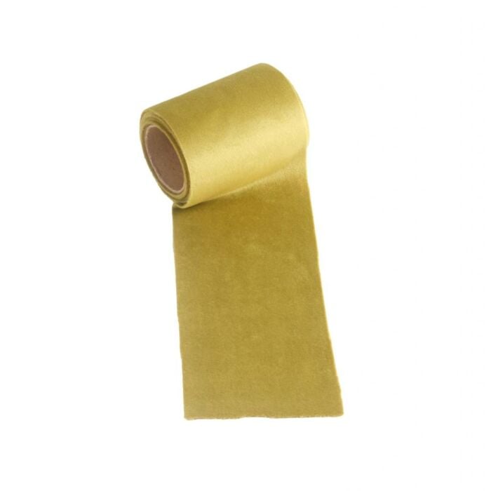 Rol fluweel oker 8X200cm