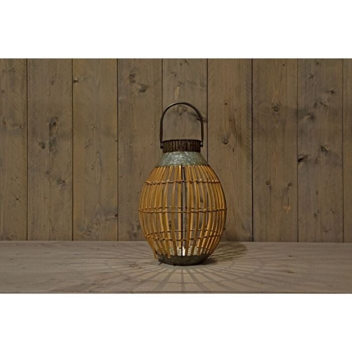 Solar lantaarn bamboe 36,5 cm Solar lantaarn bamboe 36,5 cm