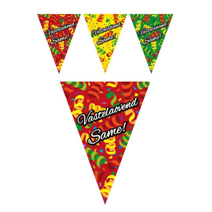 Vlaggenlijn 10 m Vastelaovend Same Vlaggenlijn 10 m Vastelaovend Same