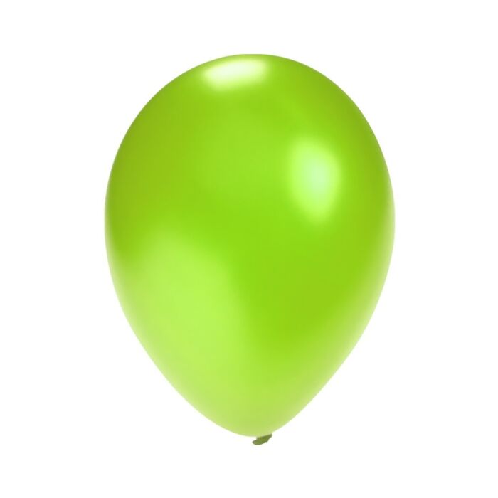Ballonnen metallic groen 12 cm 100 stuks Ballonnen metallic groen 12 cm 100 stuks
