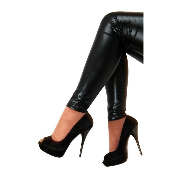 Legging metallic  zwart L-XL