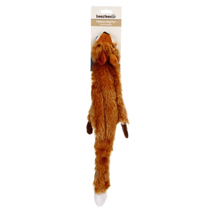 Hondenspeelgoed pluche vos Flatino 52 cm bruin