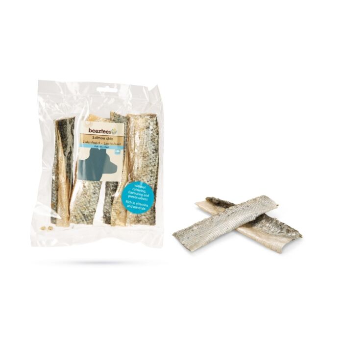 Hondensnack zalmhuid 50g