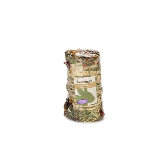 Konijn hooibaal met bloemen L 16 cm - Beeztees Konijn hooibaal met bloemen L 16 cm - Beeztees