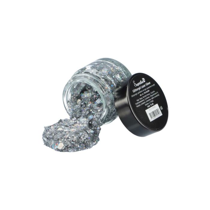 Glittergel Laser zilver 15 ml Glittergel Laser zilver 15 ml