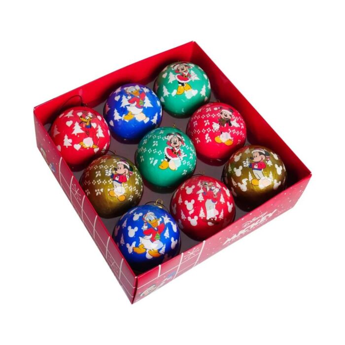 Mickey Box Ø 7,5 cm set van 9 - Kurt Adler