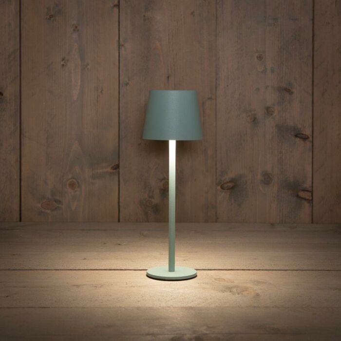 Draadloze LED tafellamp groen 9 x 26,5 cm Draadloze LED tafellamp groen 9 x 26,5 cm