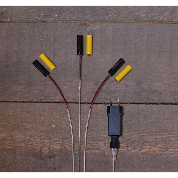 2xAA trafo 3.2V voor 3 aansluitingen met 4 meter aanloopsnoer - Anna’s Collection