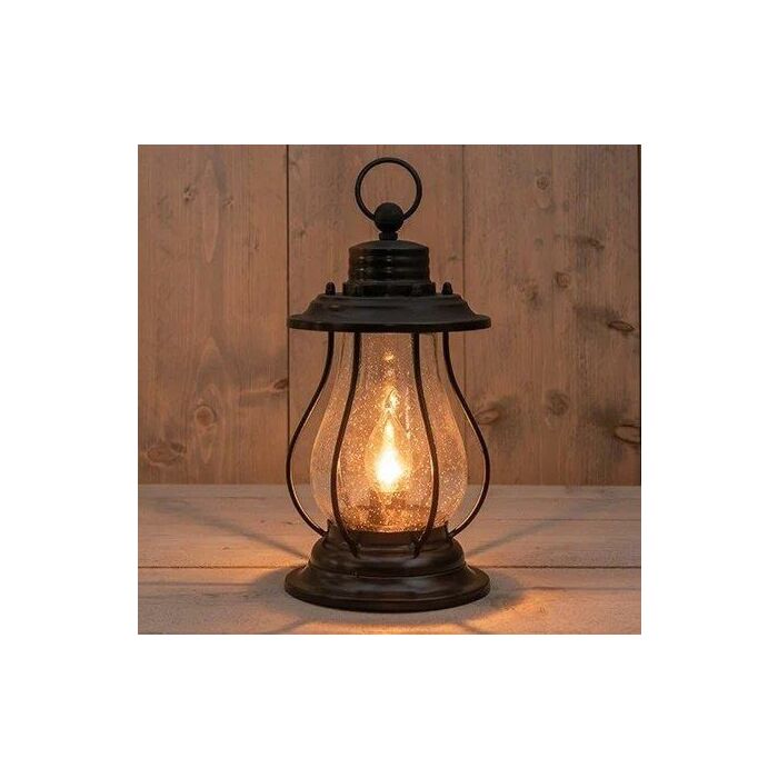 Solar lantaarn vintage met vlam effect 31 cm Solar lantaarn vintage met vlam effect 31 cm