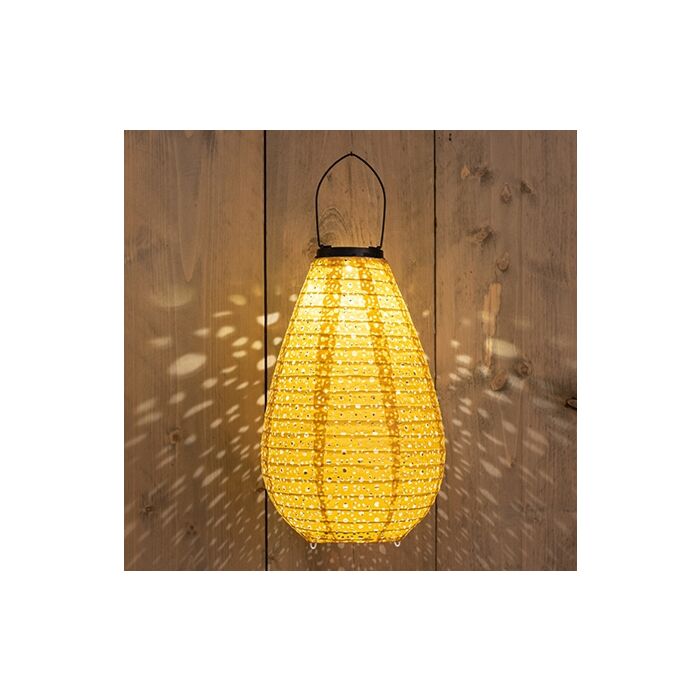 Solar lampion Marrakesh geel 20 cm Solar lampion Marrakesh geel 20 cm
