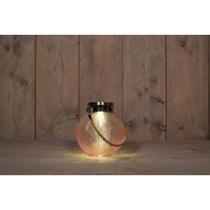 Solar glas roze 16 cm Solar glas roze 16 cm