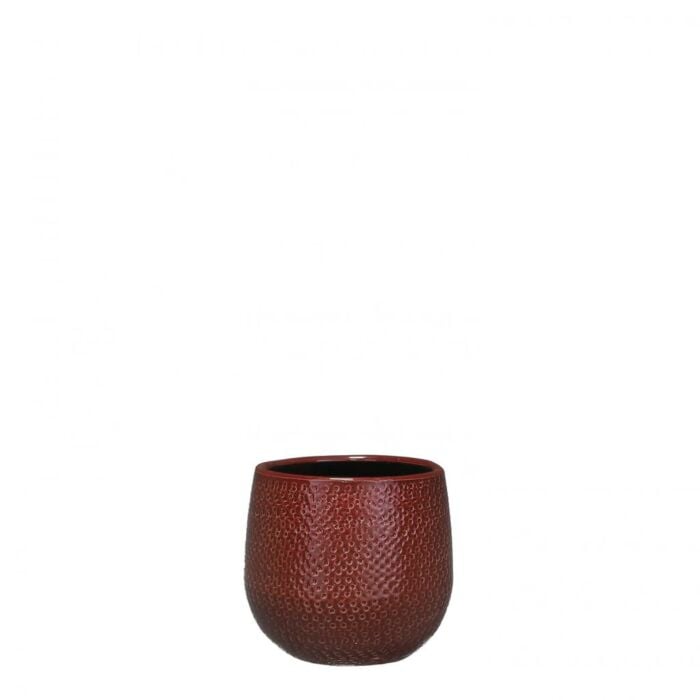 Pot Gabriel d14h12cm bordeaux - Mica