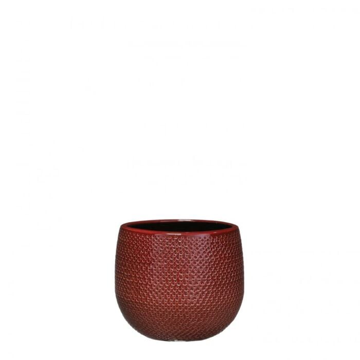 Pot Gabriel d16h14cm bordeaux - Mica Pot Gabriel d16h14cm bordeaux - Mica