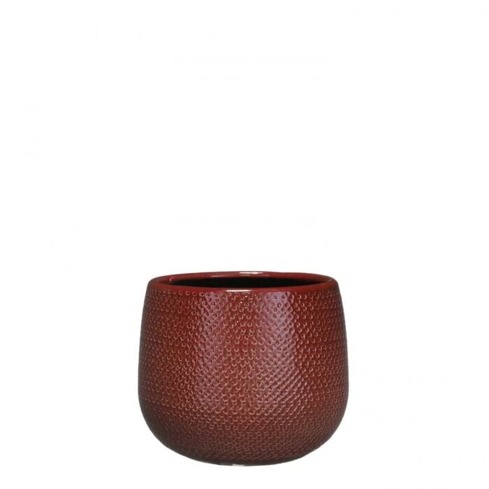 Pot Gabriel d18h16cm bordeaux - Mica