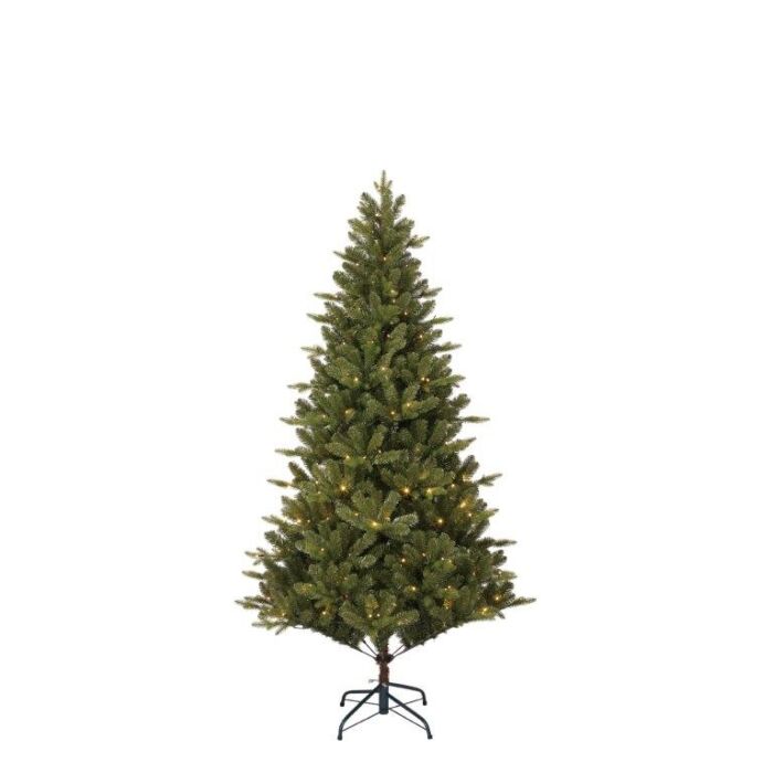 Kerstboom Elkins met LED groen 185 cm - Black Box