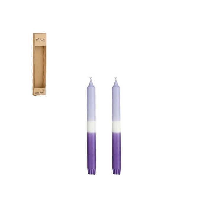 Dinerkaars dip-dye blauw 25 cm set van 2 - Mica Dinerkaars dip-dye blauw 25 cm set van 2 - Mica