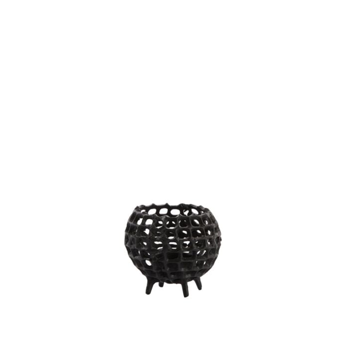 Theelicht Purcina antiek zwart Ø 10 cm - Light & Living Theelicht Purcina antiek zwart Ø 10 cm - Light & Living