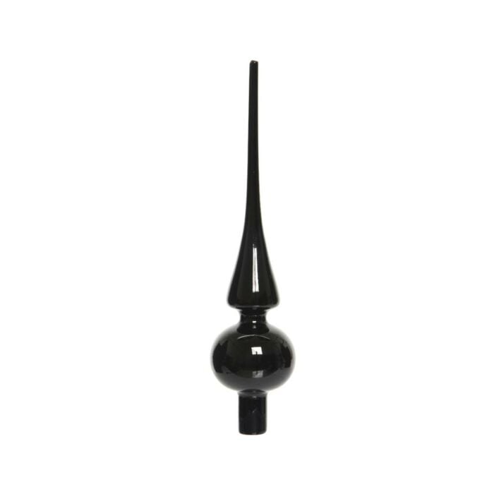 Piek glas shiny zwart 26 cm - Decoris