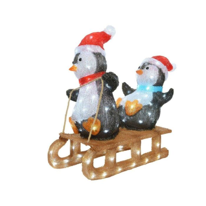 LED pinguïn acryl 61,5 cm - Lumineo