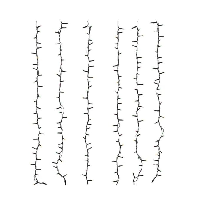LED icicle compact 8 functie twinkel effect 60 cm - Lumineo