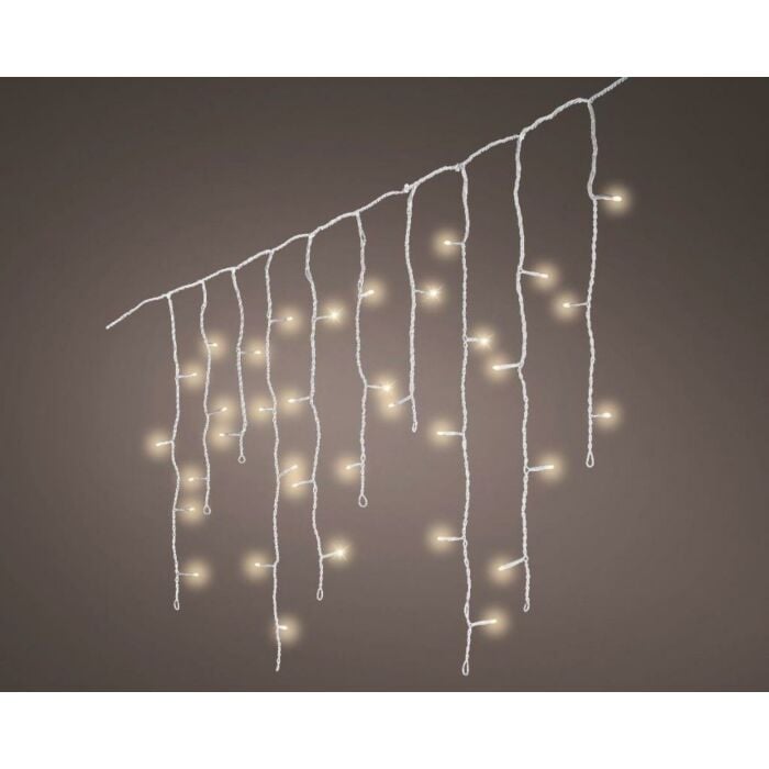 LED Durawise icicle lights 8 functie twinkel effect warm wit 1400 cm - Lumineo LED Durawise icicle lights 8 functie twinkel effect warm wit 1400 cm - Lumineo
