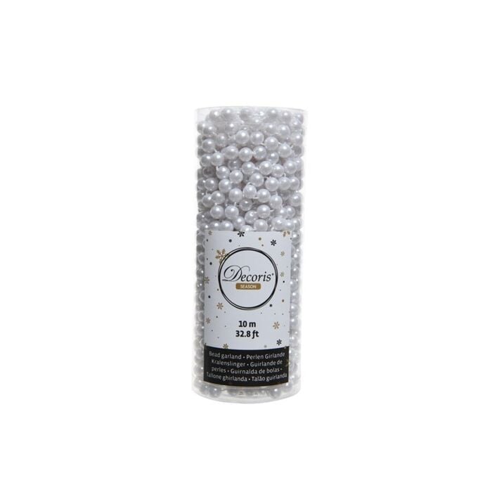 plastic bead garland winter white plastic bead garland winter white