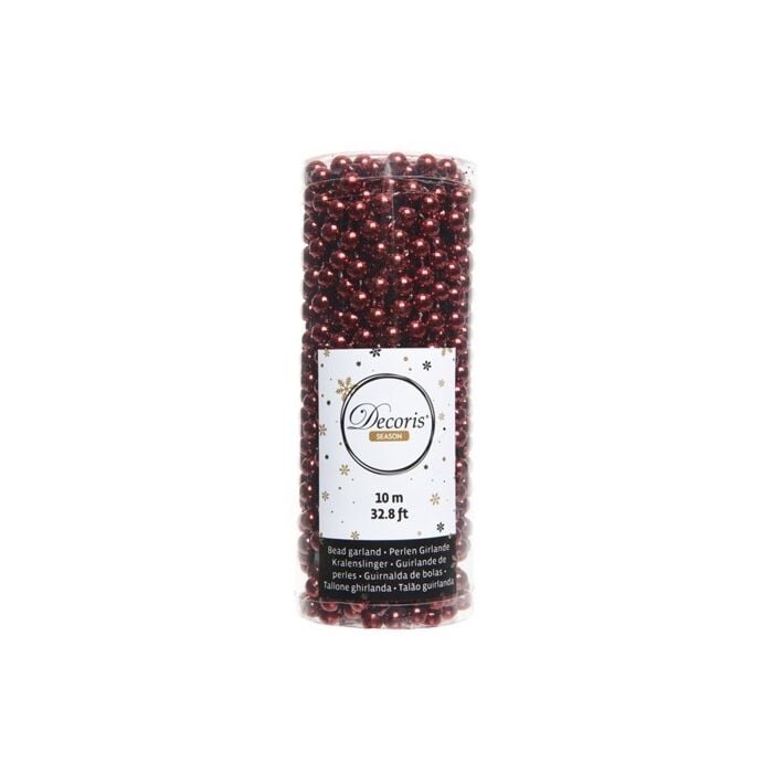 plastic bead garland oxblood