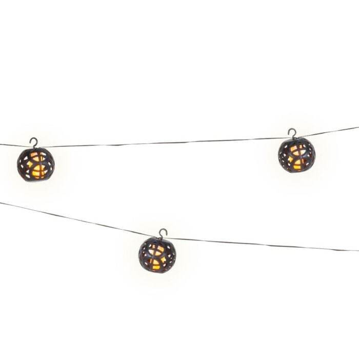 Solar stringlights plastic fire flame effect Solar stringlights plastic fire flame effect