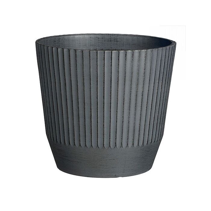 Bloempot Rio rond donkergrijs Ø 31 cm - Mica