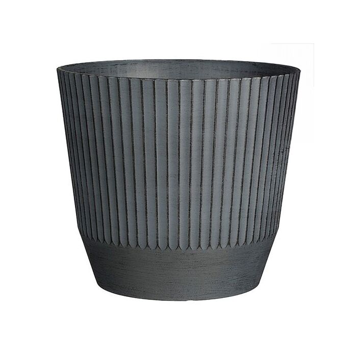 Bloempot Rio rond donkergrijs Ø 37 cm - Mica