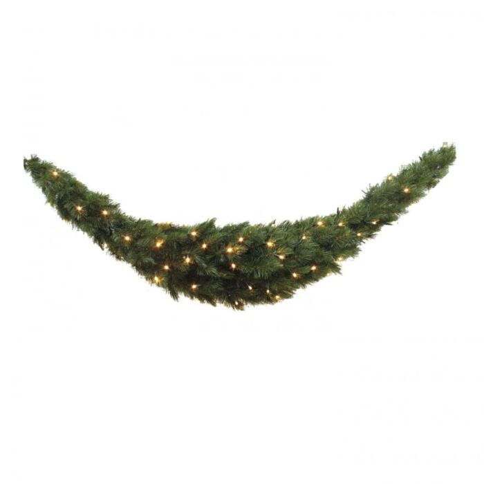 Forest frosted swag led groen 96L - l180cm