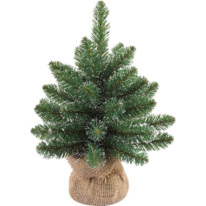 Kerstboom Derby met jute 30 x 20 cm - Black Box