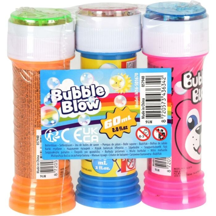 Bellenblaas 60 ml set van 3