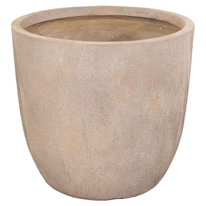 Bloempot Texas Egg Pot Sand Wash Ø 54 cm - Mega Collections