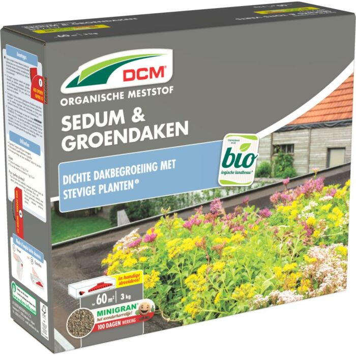 Meststof sedum & groendaken 3 kg - DCM
