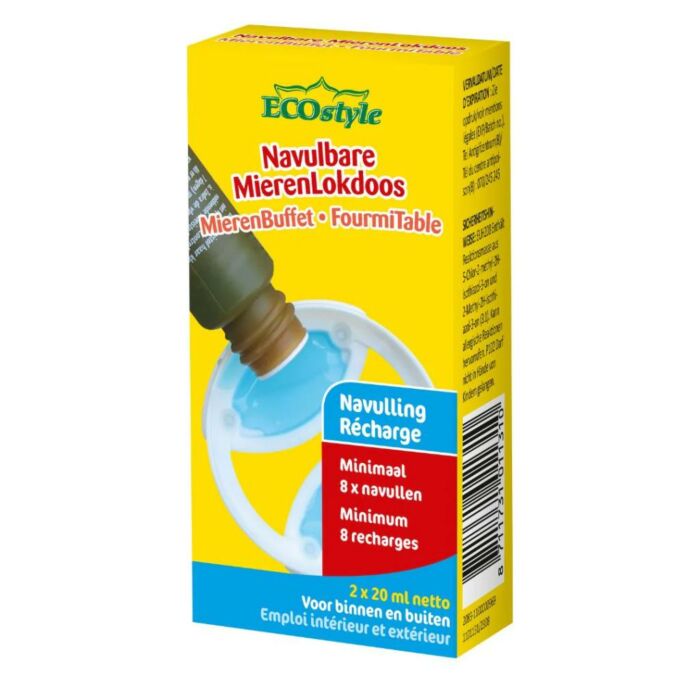 Navulling Navulbare MierenLokdoos 2 x 20 ml - Ecostyle