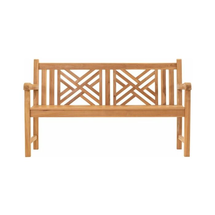 Tuinbank Cross teak 150 cm - Lesli Living