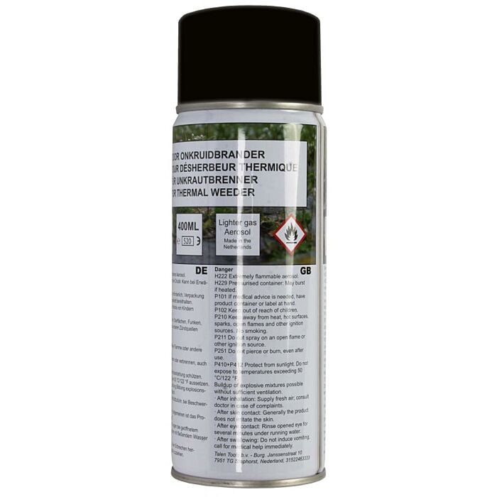 Talen Tools Gasfles voor Onkruidbrander 400ml Talen Tools Gasfles voor Onkruidbrander 400ml