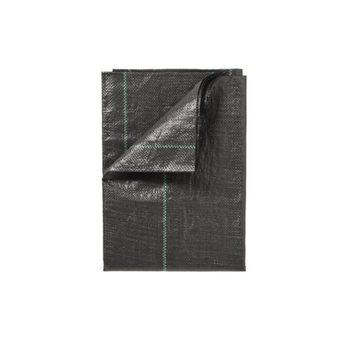 Gronddoek zwart 2x10m 100 g/m²