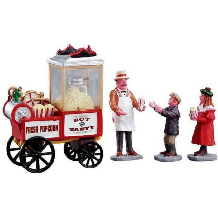 Lemax Popcorn Seller, set van 4