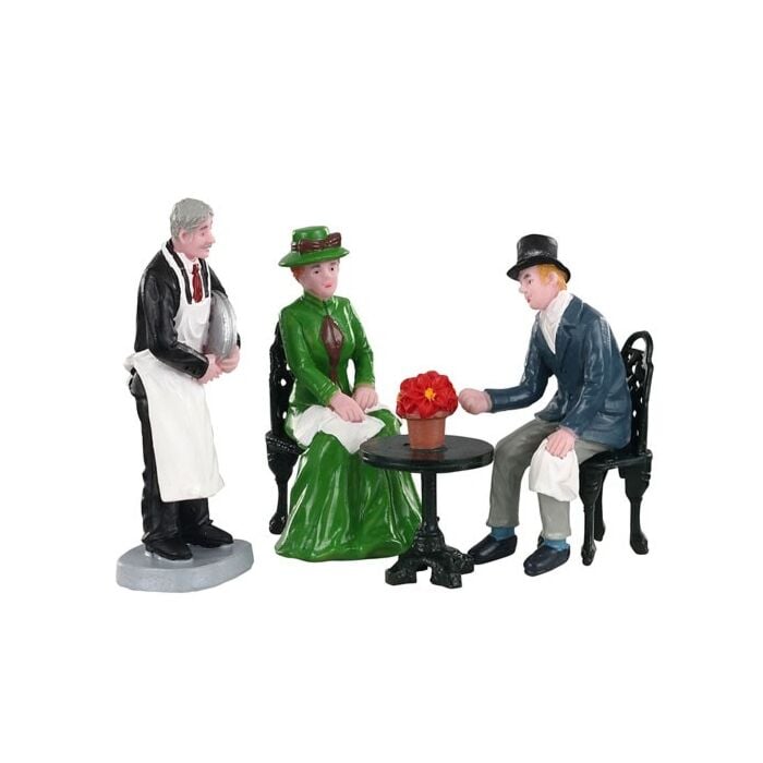 Lemax Café Society, set van 4