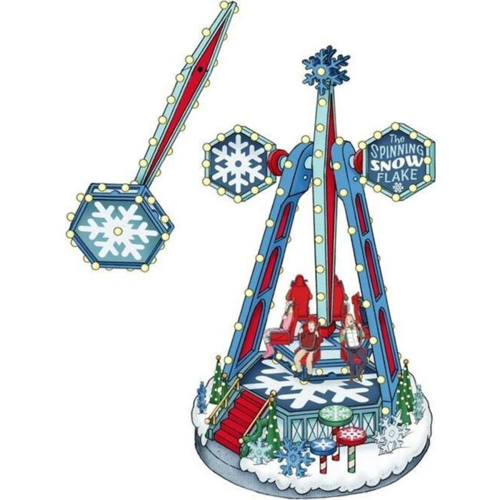 Lemax the Spinning Snowflake, met 4.5V Adapter