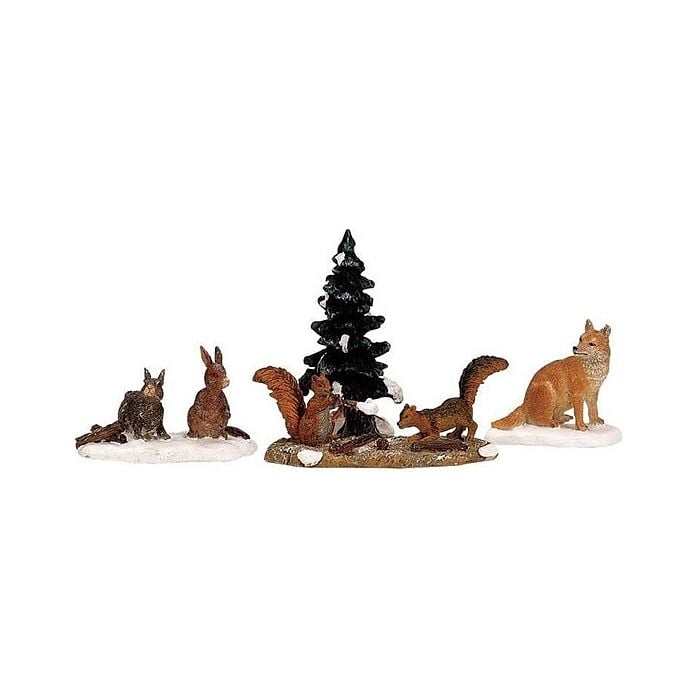 Lemax Woodland Animals, set van 4