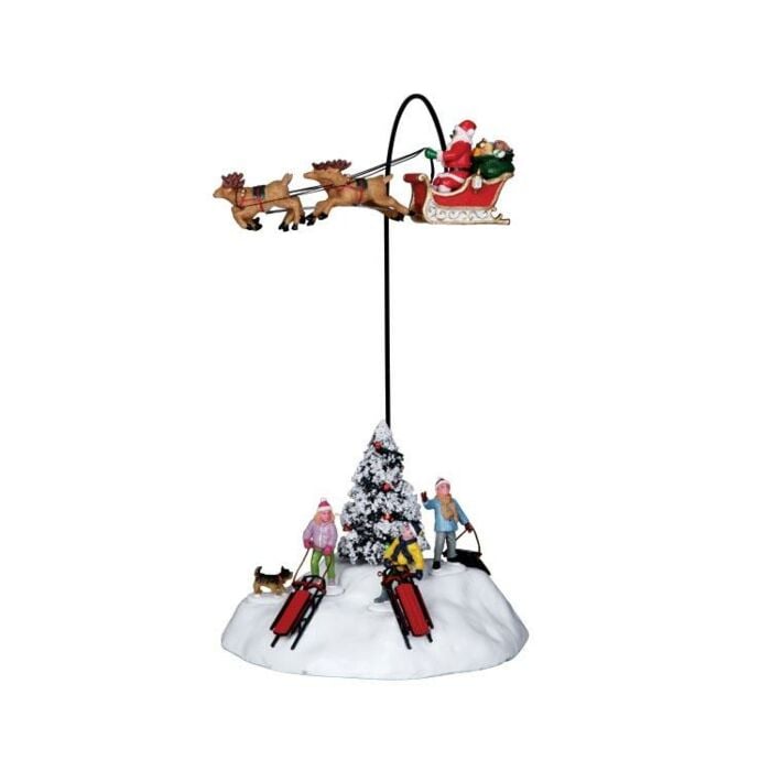 Lemax Look, There is Santa! met 4.5V Adapter Lemax Look, There is Santa! met 4.5V Adapter
